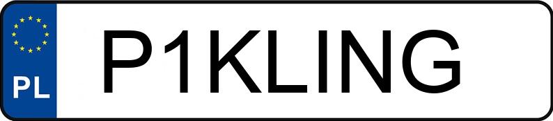 Numer rejestracyjny P1KLING posiada JEEP GRAND CHEROKEE SRT