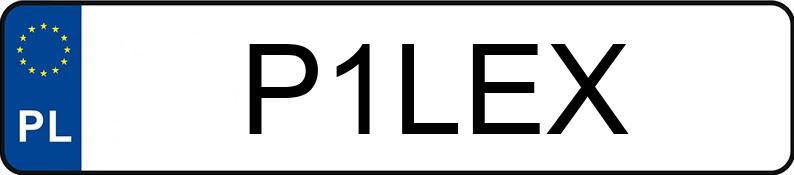 Numer rejestracyjny P1LEX posiada SUZUKI SPLASH