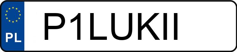 Numer rejestracyjny P1LUKII posiada FORD Mustang 5.0 MR`15 E6 GT