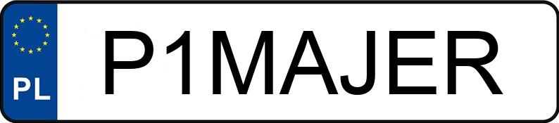 Numer rejestracyjny P1MAJER posiada YAMAHA Czterokołowce YFM 700 R