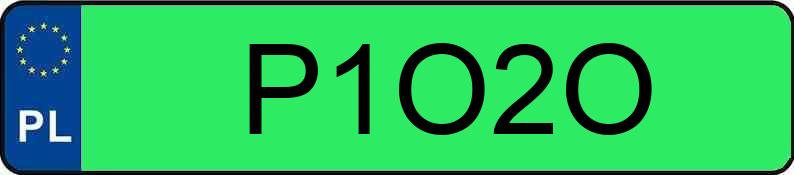 Numer rejestracyjny P1O2O posiada TESLA Model S MR`23 95kWh CVT