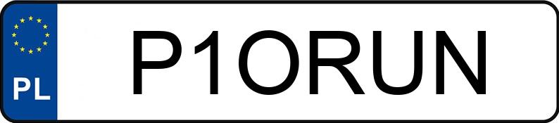 Numer rejestracyjny P1ORUN posiada AUDI A3 1.8 Kat. MR`01 8L T Ambiente