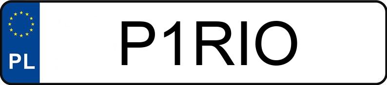 Numer rejestracyjny P1RIO posiada AUDI A6 AVANT