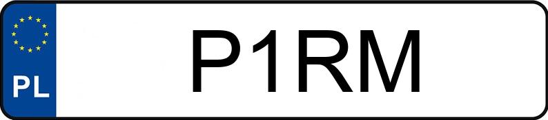 Numer rejestracyjny P1RM posiada BMW 530i Kat. E34 530i Kat. E34