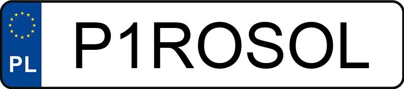 Numer rejestracyjny P1ROSOL posiada ALFA ROMEO Giulia 2.0 Turbo MR`16 E6 952 Super Aut.