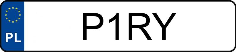 Numer rejestracyjny P1RY posiada MERCEDES-BENZ C 230 MR`07 E4 204 Classic