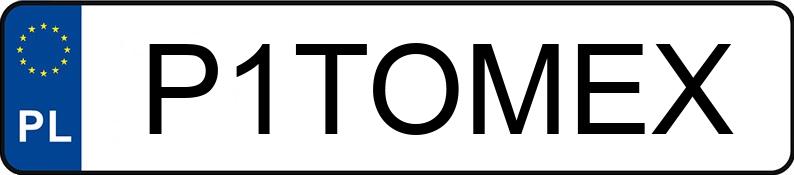 Numer rejestracyjny P1TOMEX posiada MERCEDES-BENZ GLE 350 d MR`15 E6 W166 4Matic