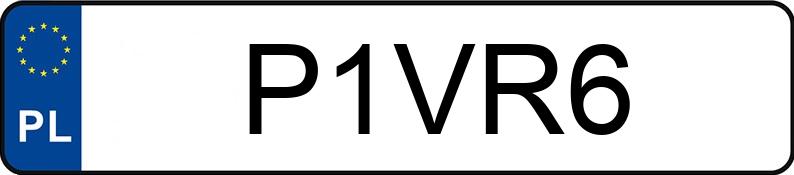 Le numéro d’enregistrement P1VR6 a VOLKSWAGEN Golf III 2.8i Kat. MR`91 VR6