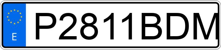 Numer rejestracyjny P2811BDM posiada BMW SERIE 3