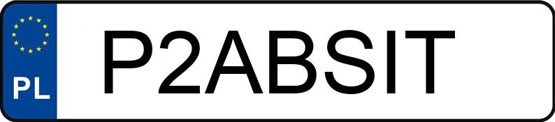 Numer rejestracyjny P2ABSIT posiada BMW M 2 Coupe 3.0 MR`15 E6d F87 CS