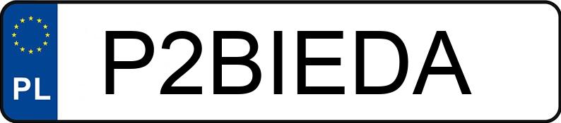 Numer rejestracyjny P2BIEDA posiada BMW 316 I