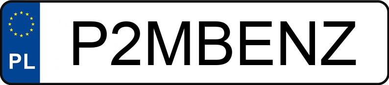 Numer rejestracyjny P2MBENZ posiada MERCEDES-BENZ GLA 200 F2B