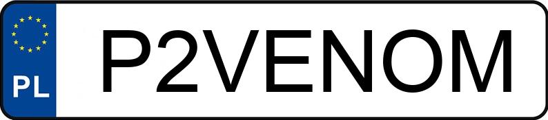 Numer rejestracyjny P2VENOM posiada BMW 325