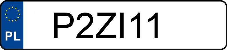 Numer rejestracyjny P2ZI11 posiada MINI MINI COOPER