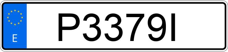 Numer rejestracyjny P3379I posiada RENAULT LAGUNA