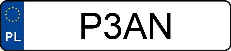 Numer rejestracyjny P3AN posiada BUICK ELECTRA 225