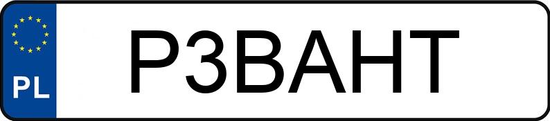 Numer rejestracyjny P3BAHT posiada AUDI A3 Numer rejestracyjny P3BAHT posiada AUDI A3