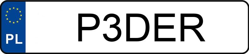 Numer rejestracyjny P3DER posiada MERCEDES-BENZ/NPS SPRINTER 906BA35/Z