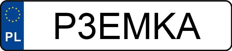 Numer rejestracyjny P3EMKA posiada BMW 535i MR`10 E6 F10 535i MR`10 E6 F10