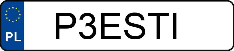 Numer rejestracyjny P3ESTI posiada BMW 320i MR`22 E6d/e G20 xDrive Steptronic