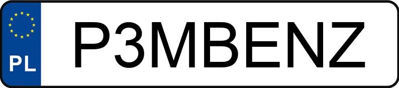 Numer rejestracyjny P3MBENZ posiada MERCEDES-BENZ ML 350 CDI MR`09 E4 W164 4Matic Numer rejestracyjny P3MBENZ posiada MERCEDES-BENZ ML 350 CDI MR`09 E4 W164 4Matic