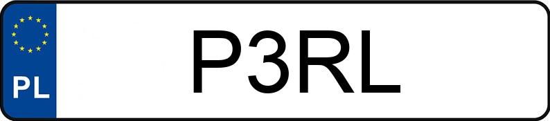 Numer rejestracyjny P3RL posiada DODGE CHARGER Numer rejestracyjny P3RL posiada DODGE CHARGER