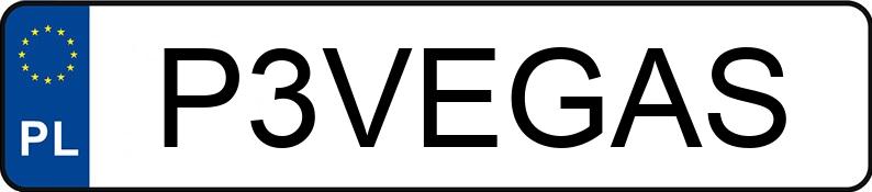 Numer rejestracyjny P3VEGAS posiada BMW 330 Diesel Mild Hybrid MR`22 E6d/e G20 xDrive Steptronic