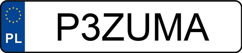 Numer rejestracyjny P3ZUMA posiada AUDI Q3 35 TFSI MR`19 E6d F3 Q3 35 TFSI MR`19 E6d F3