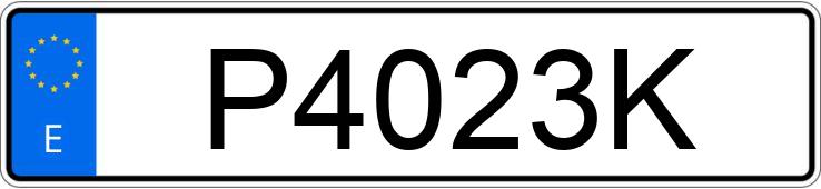 Numer rejestracyjny P4023K posiada VOLKSWAGEN PASSAT Numer rejestracyjny P4023K posiada VOLKSWAGEN PASSAT