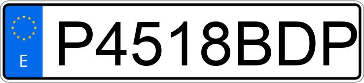 Numer rejestracyjny P4518BDP posiada MERCEDES C (204)