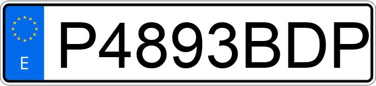 Numer rejestracyjny P4893BDP posiada PORSCHE 911