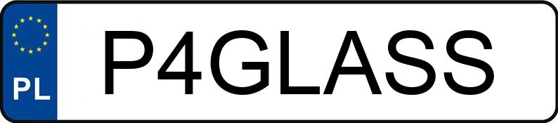 Numer rejestracyjny P4GLASS posiada JEEP GRAND CHEROKEE SRT