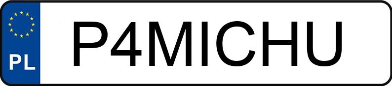 Numer rejestracyjny P4MICHU posiada BMW 525