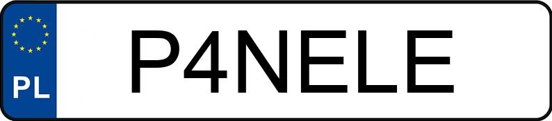 Numer rejestracyjny P4NELE posiada NISSAN 370 Z 3.7 MR`15 E6 Platinum