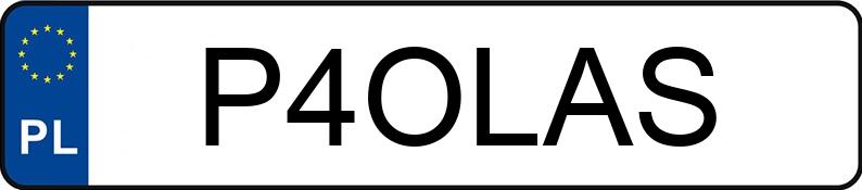 Numer rejestracyjny P4OLAS posiada BMW 320D