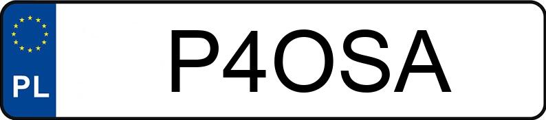 Numer rejestracyjny P4OSA posiada MERCEDES-BENZ A 180 MR`12 E5 176 AMG