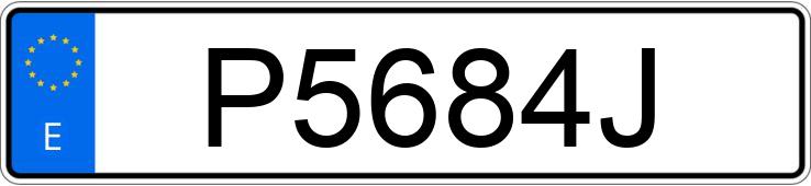 Numer rejestracyjny P5684J posiada NISSAN PRIMERA