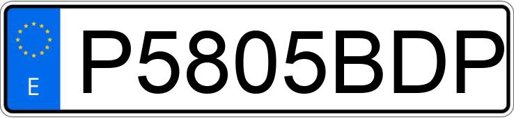 Numer rejestracyjny P5805BDP posiada RENAULT MASTER