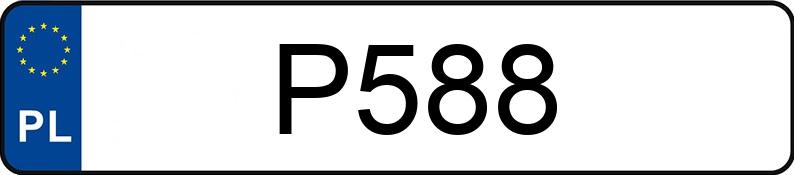 Numer rejestracyjny P588 posiada BMW M5 Numer rejestracyjny P588 posiada BMW M5