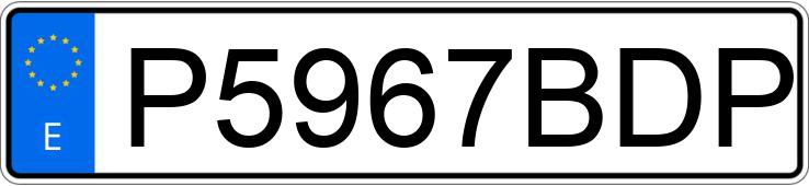 Numer rejestracyjny P5967BDP posiada SUBARU XV