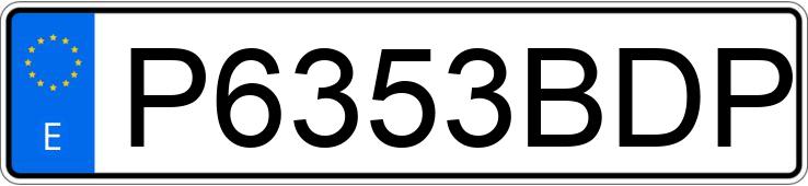 Numer rejestracyjny P6353BDP posiada RENAULT K