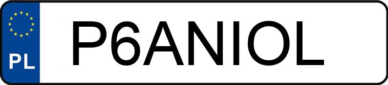 Numer rejestracyjny P6ANIOL posiada BMW 320D