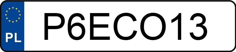 Numer rejestracyjny P6ECO13 posiada BMW M4 COMPETITION M XDRIVE