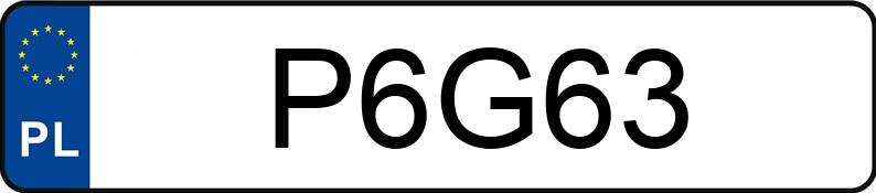 Numer rejestracyjny P6G63 posiada MERCEDES-BENZ G 63 AMG MR`18 E6d W463 G 63 AMG MR`18 E6d W463