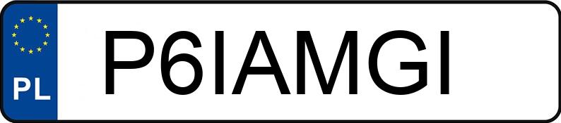 Numer rejestracyjny P6IAMGI posiada MERCEDES-BENZ CL 63 AMG MR`06 E4 216 CL 63 AMG MR`06 E4 216