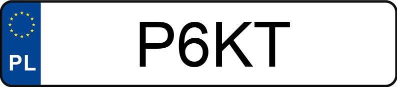 Numer rejestracyjny P6KT posiada AUDI A4