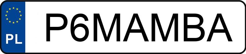 Numer rejestracyjny P6MAMBA posiada BMW 428i Coupe MR`13 E5 F32 xDrive