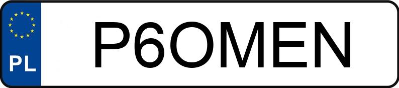 Numer rejestracyjny P6OMEN posiada MERCEDES-BENZ E63 AMG Numer rejestracyjny P6OMEN posiada MERCEDES-BENZ E63 AMG