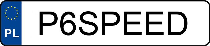 Numer rejestracyjny P6SPEED posiada PORSCHE 911 Carrera Coupe (991) MR`11 E5 4S