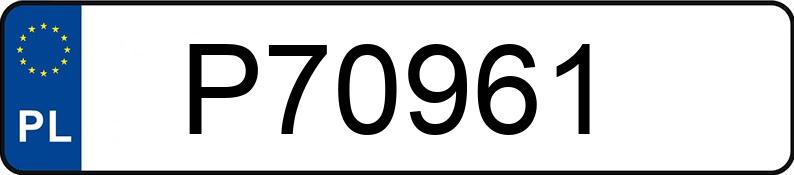 Numer rejestracyjny P70961 posiada VOLKSWAGEN Golf VIII 2.0 TSI MR`20 E6d Style DSG